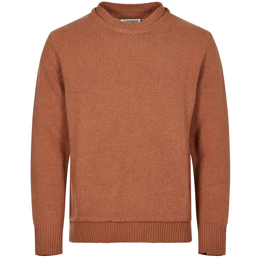Maison Margiela Mens Wool Sweater Brown L