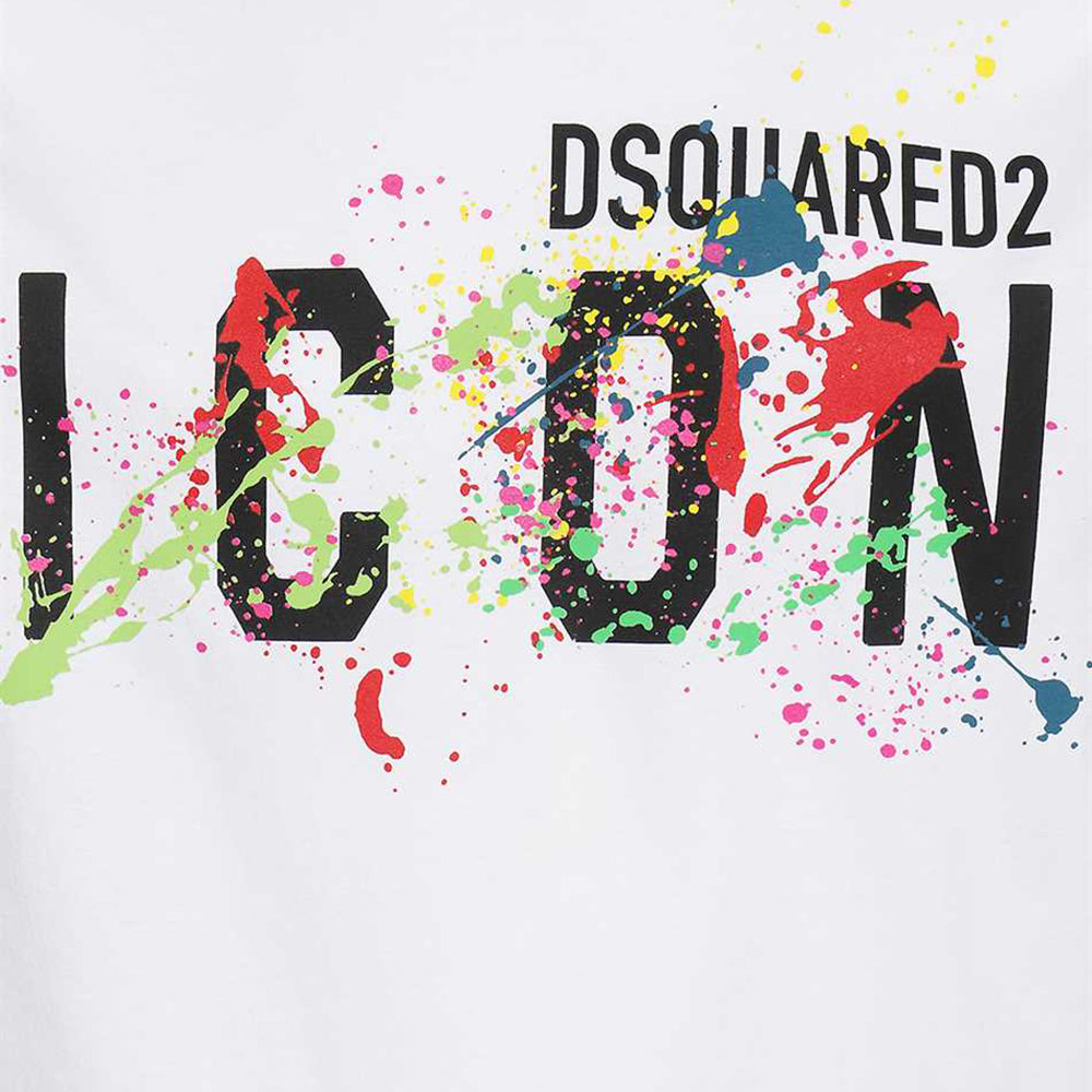 Dsquared2 Mens Icon Splash T-shirt White L