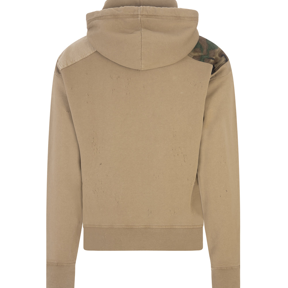 Dsquared2 Mens Patch Hoodie Beige S BEIGE 2023