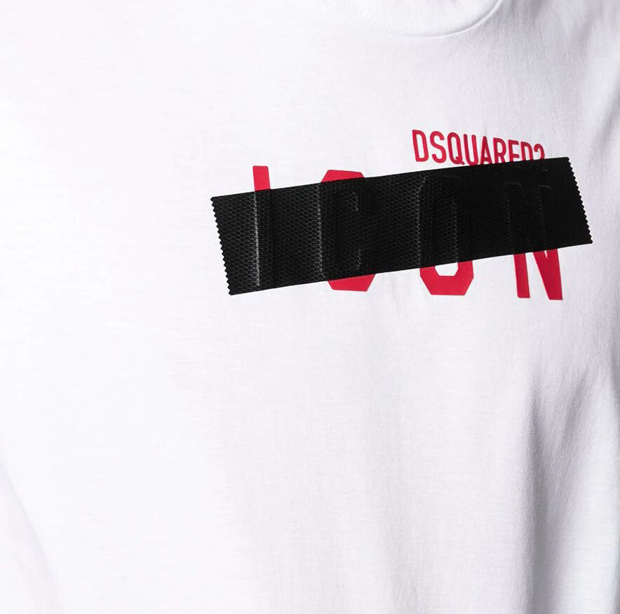 Dsquared2 Men's Tape Detail Icon T-shirt White M