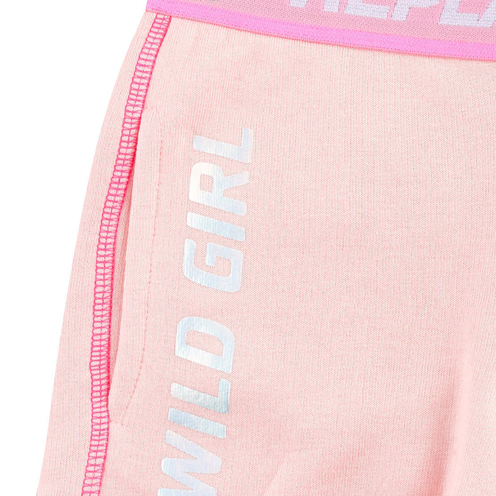Replay Girls Wild Logo Shorts Pink 10Y