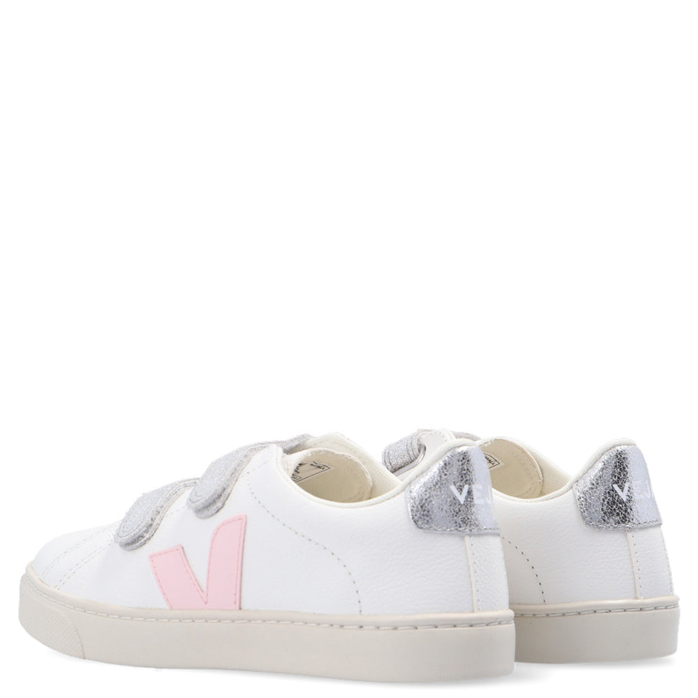 Veja Baby Girls Explar Chromefree Leather Sneakers White UK 24