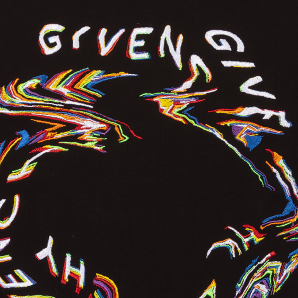 Givenchy - Boys Black Graphic Print Sweater 10Y