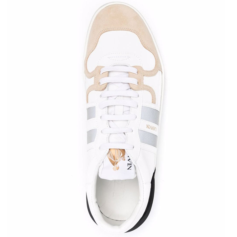 Lanvin - Mens Low Clay Sneakers White UK 8