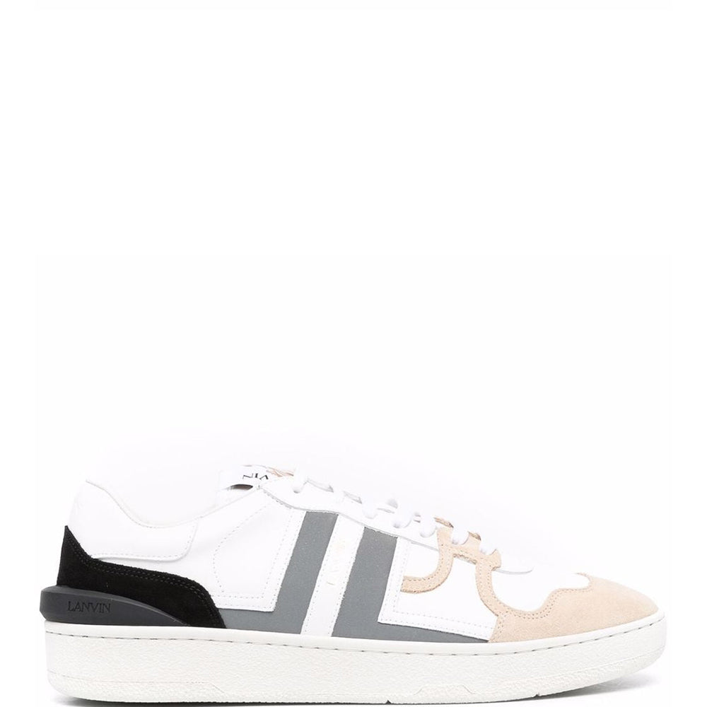 Lanvin - Mens Low Clay Sneakers White - 6 WHITE