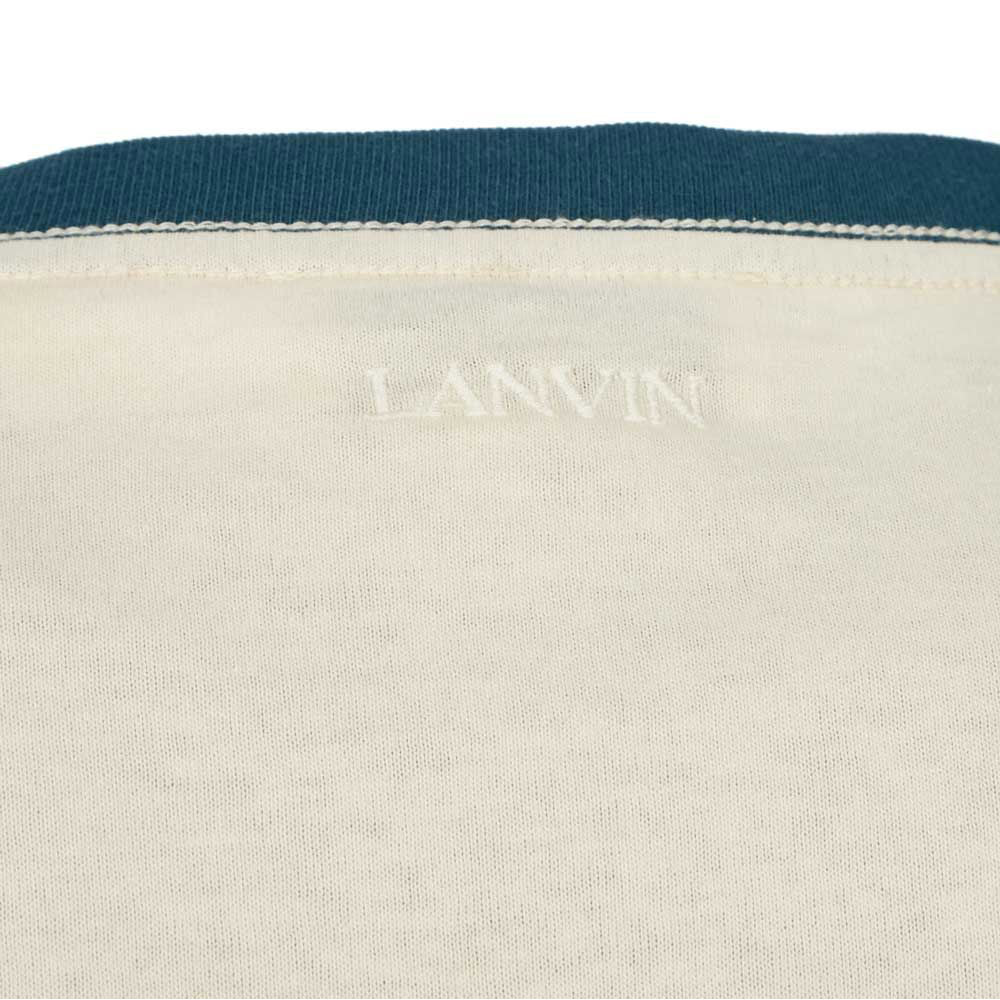 Lanvin Men's Carpeted Regular T-shirt Cream S