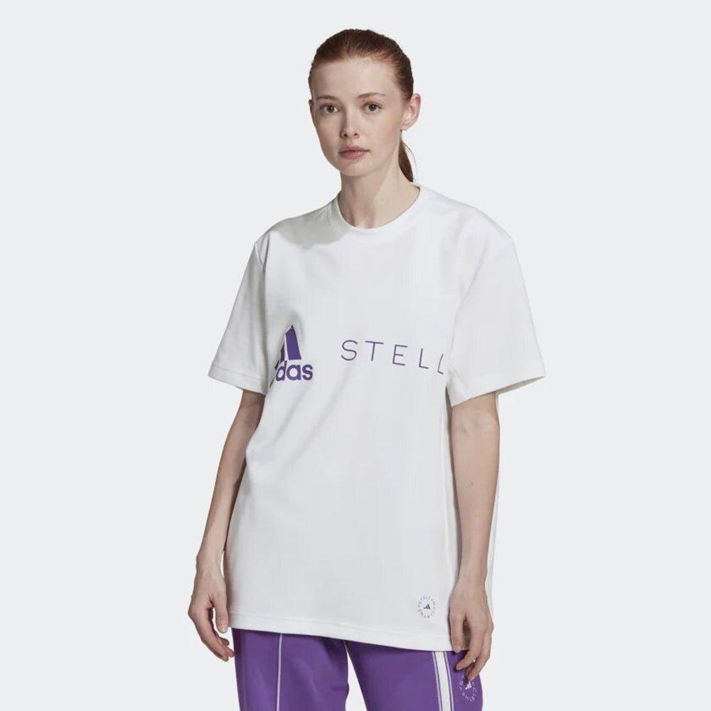 Adidas By Stella Mccartney Womens Logo T-shirt White S