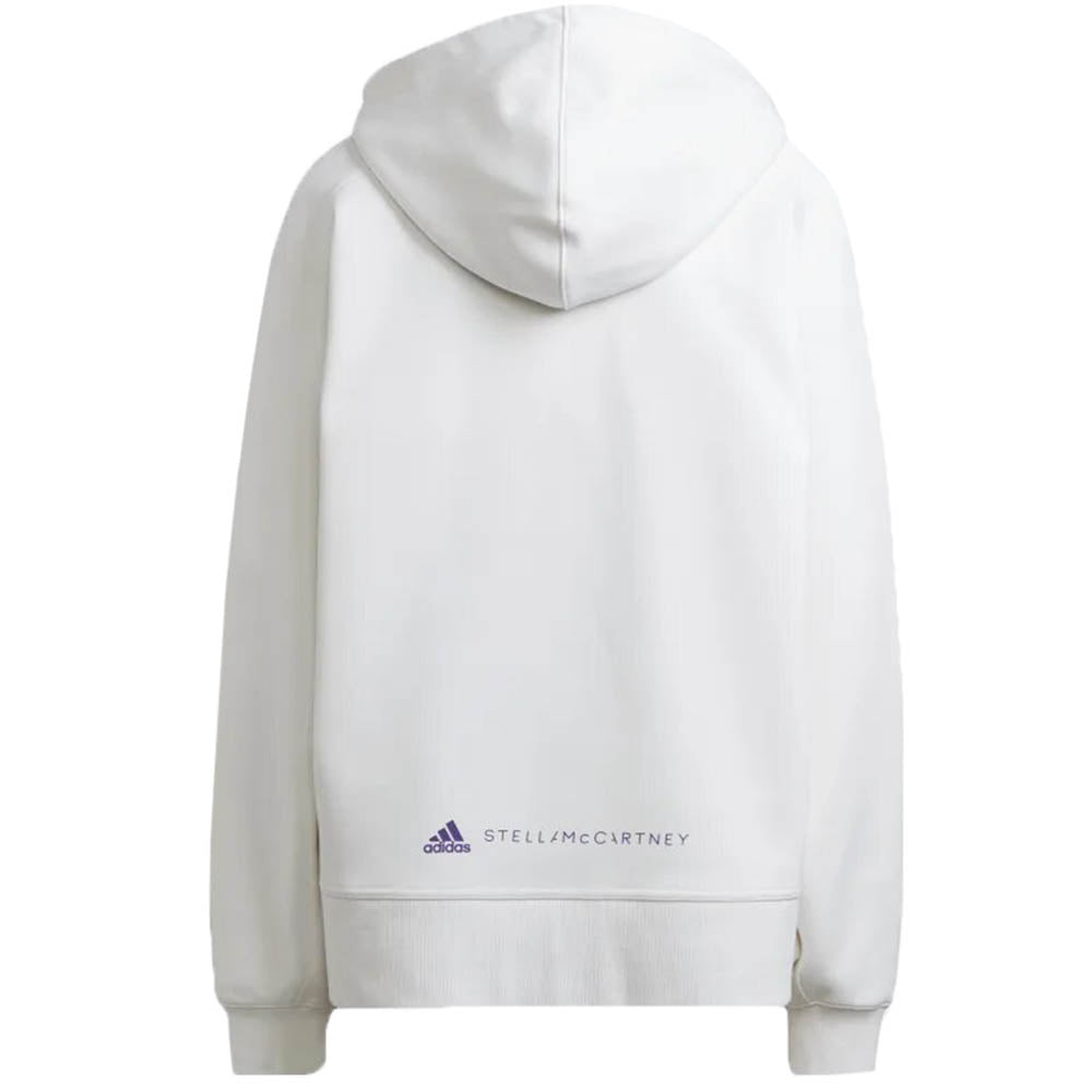 Adidas By Stella Mccartney Womens Logo Zip Hoodie White S