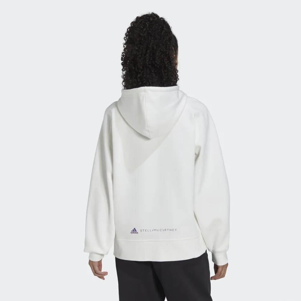 Adidas By Stella Mccartney Womens Logo Zip Hoodie White S