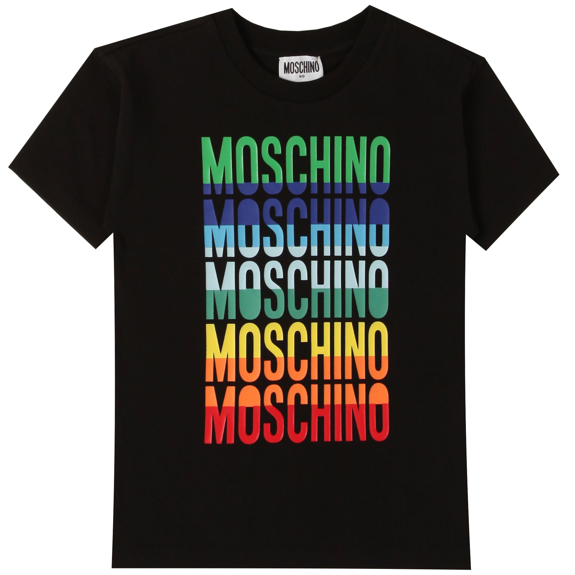 Moschino Boys Multiple Logo T-Shirt Black - 8Y Black