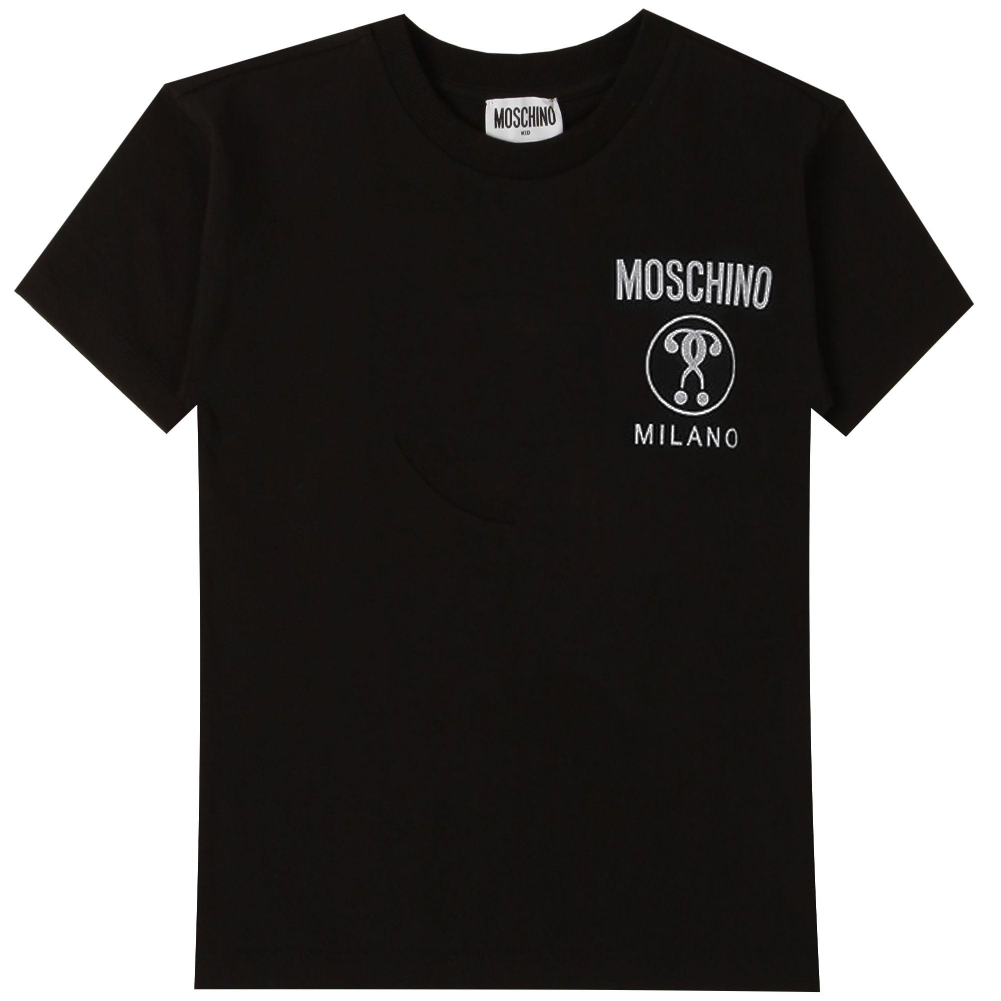Moschino Boys Milano Logo T-Shirt Black - 4Y Black
