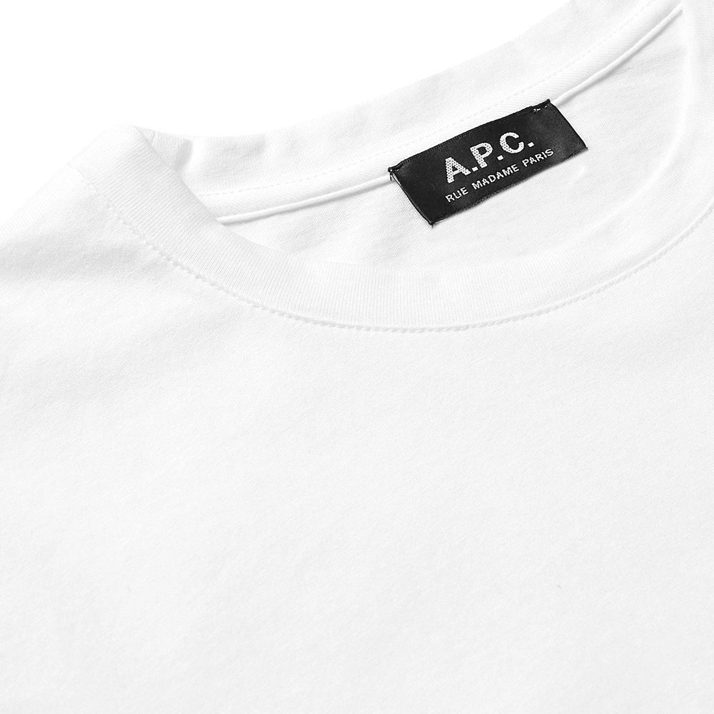 A.P.C Men's Bobby Address Logo White XL