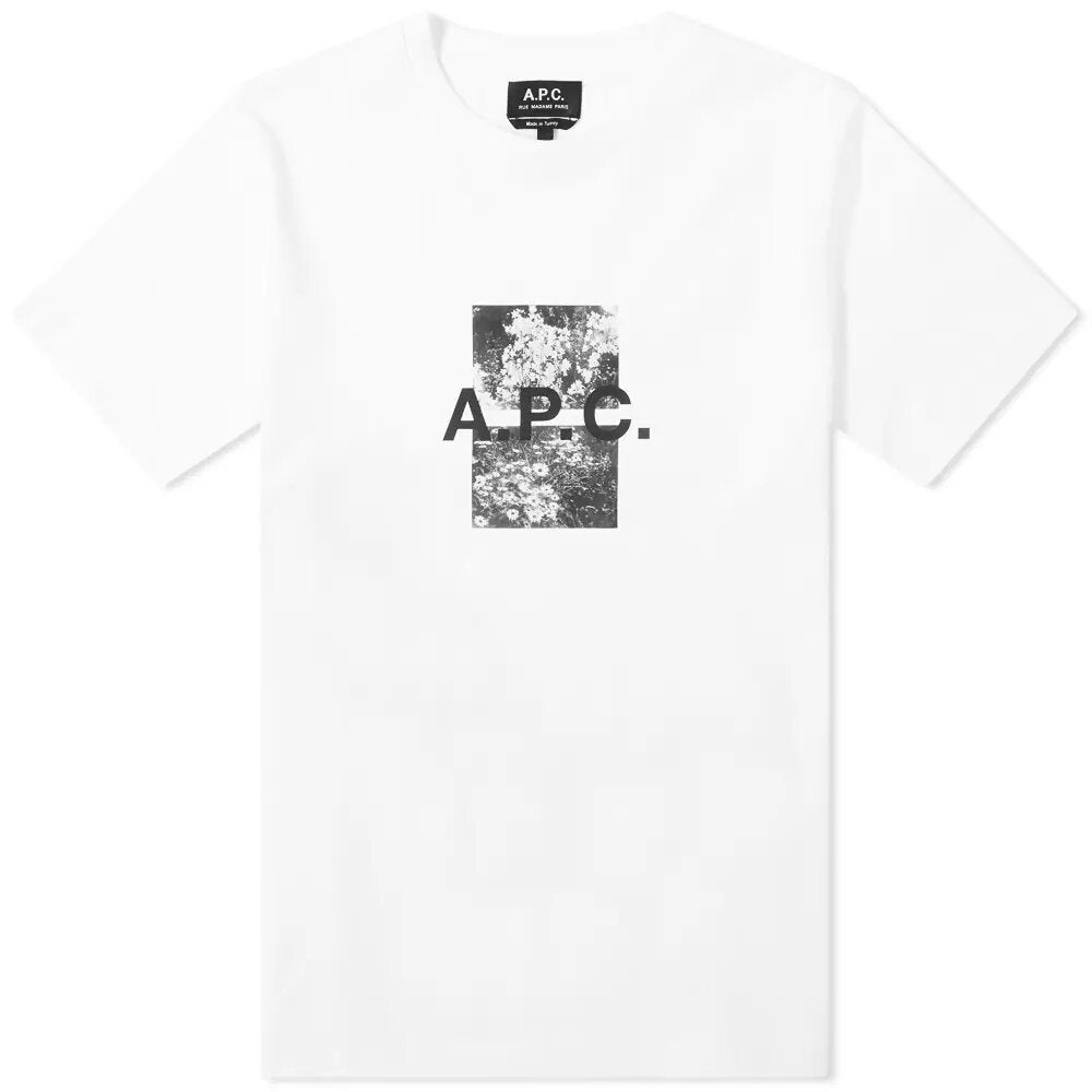 A.P.C Men's Graphic Teddy T-shirt White L