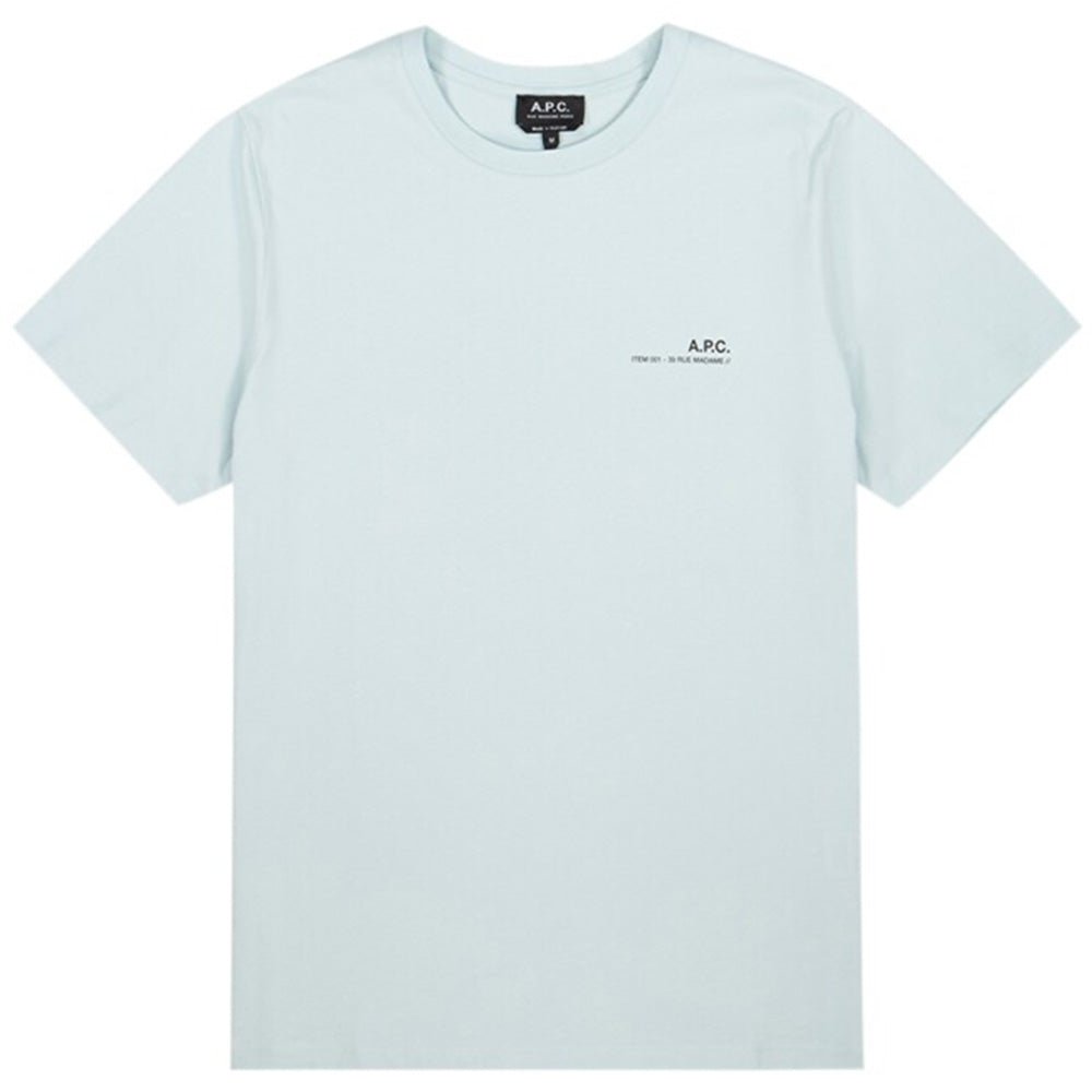 A.p.c Mens Item Logo T-shirt Blue S