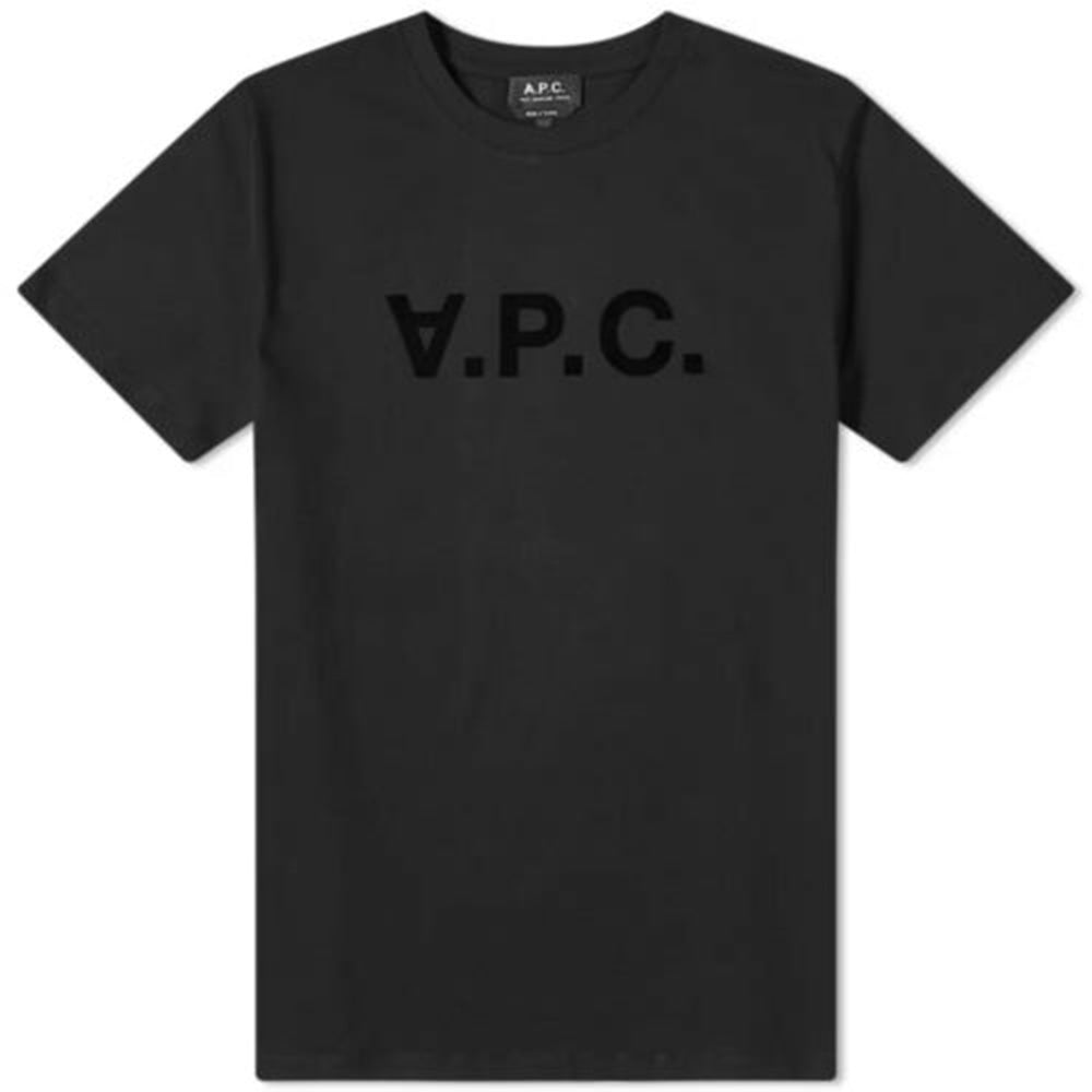 A.p.c Mens Vpc Logo T-shirt Black S