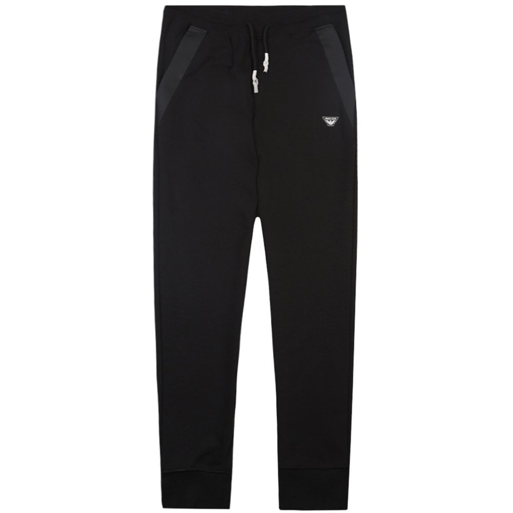 armani jeans men's classic fit joggers black s