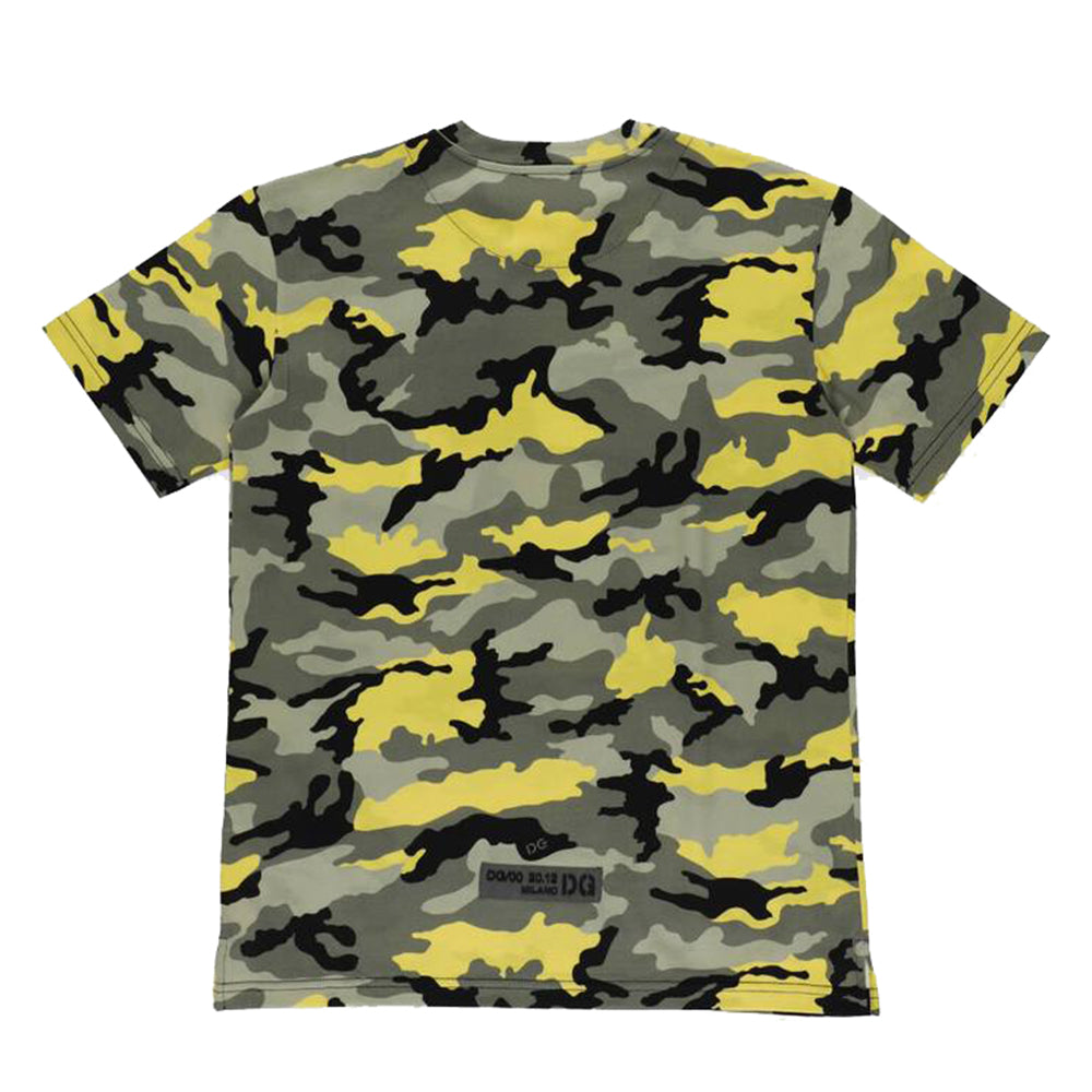 Dolce & Gabbana Boys Camouflage-print Cotton T-shirt 18M Multi-coloured