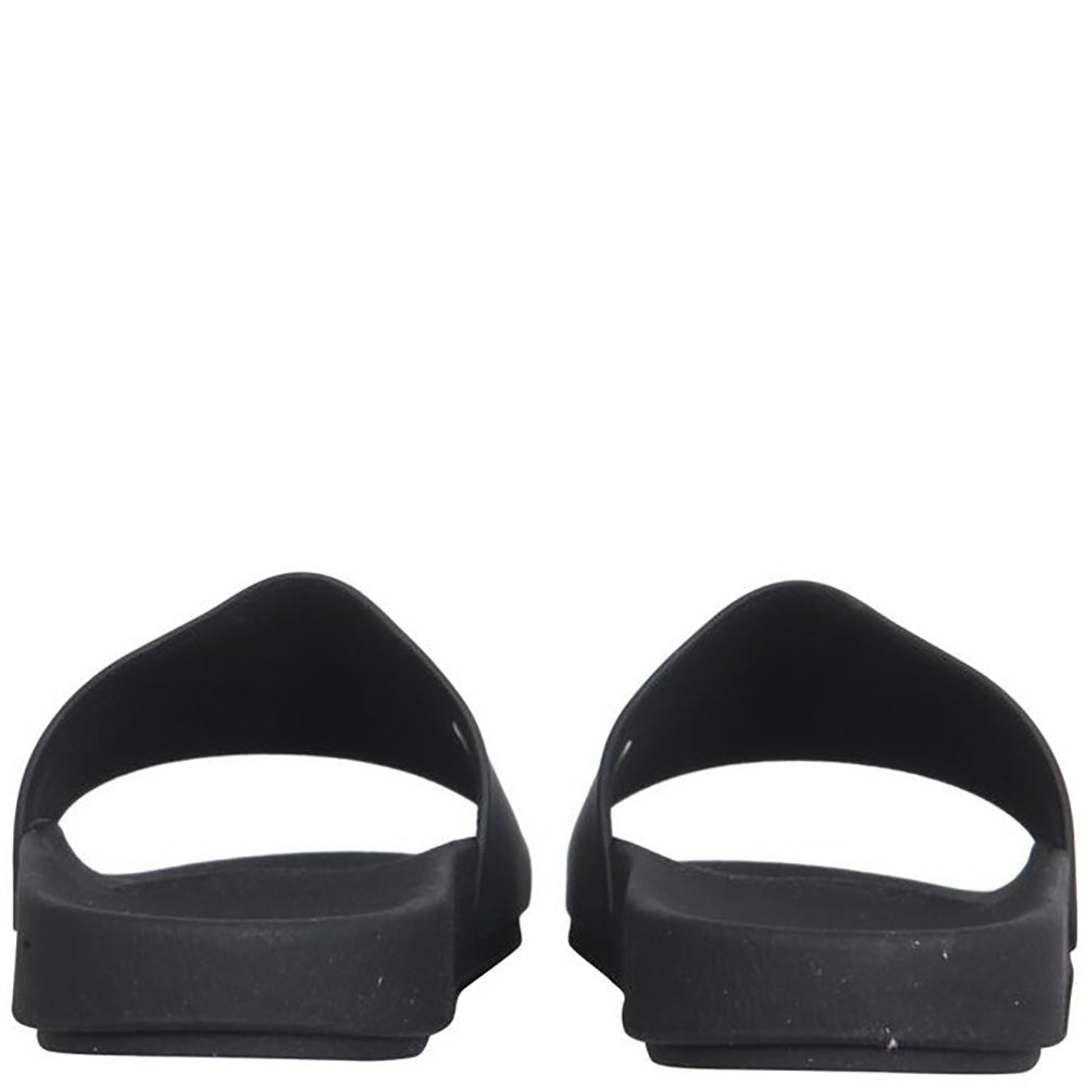 Rick Owens' Men's Drkshdw Logo Printed Slides Black 43