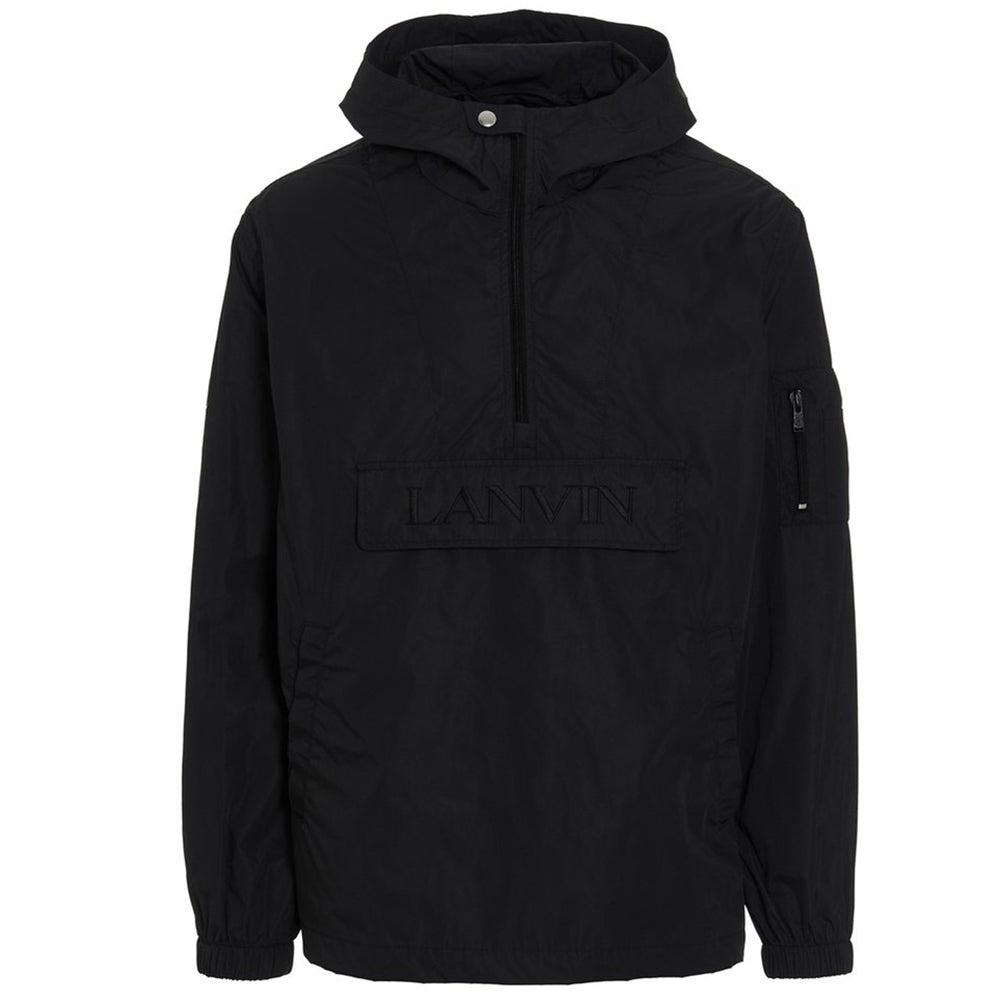 Lanvin Mens Windbreaker Jacket Black - S Black