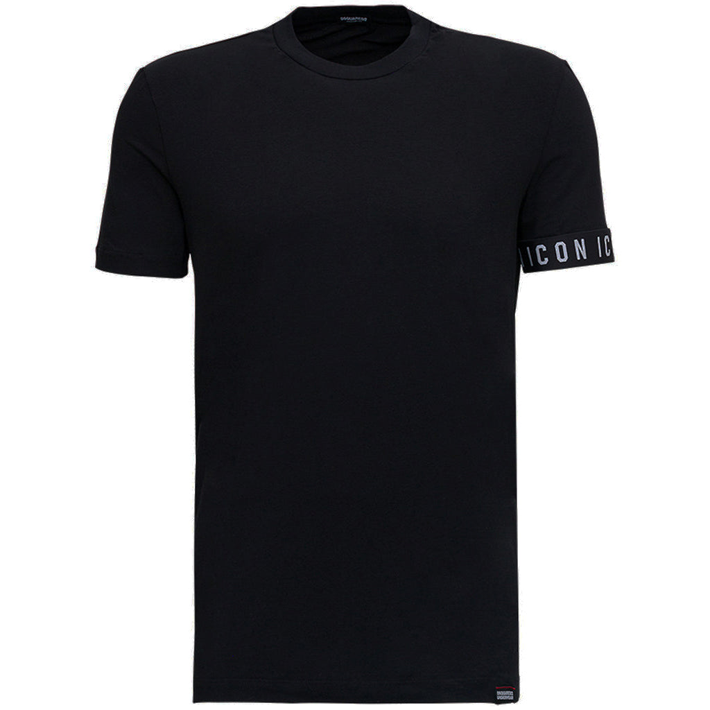 Dsquared2 Men's Icon Underwear Logo Trim T-shirt Black S