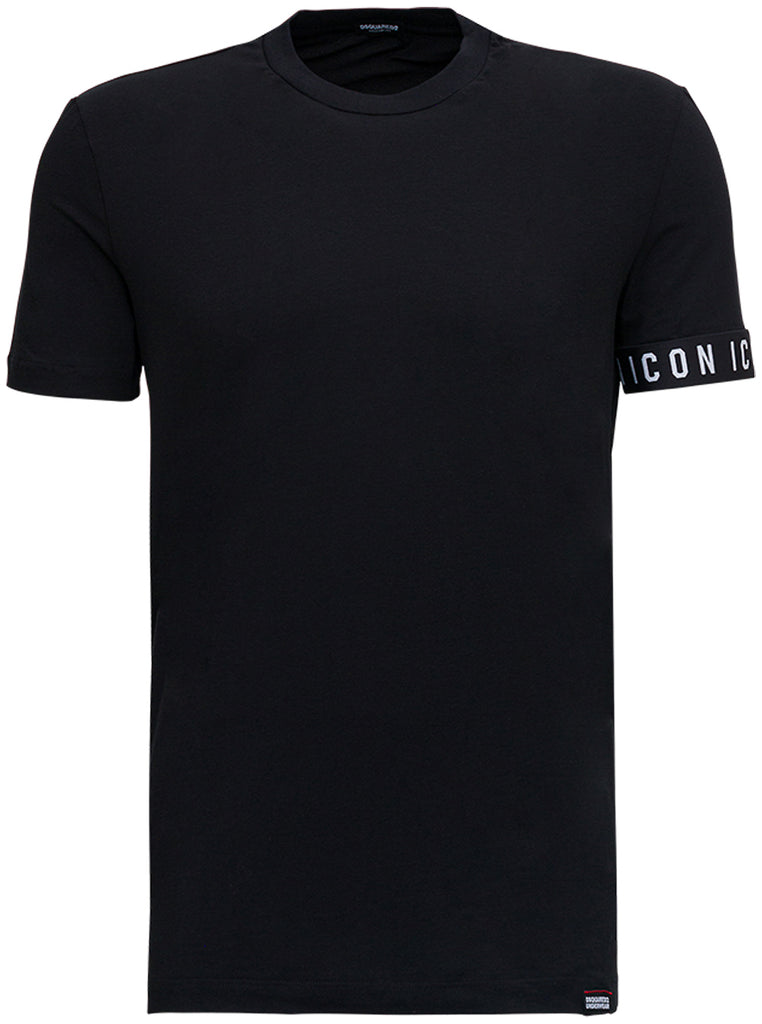 Dsquared2 Men's Icon Underwear Logo Trim T-shirt Black S