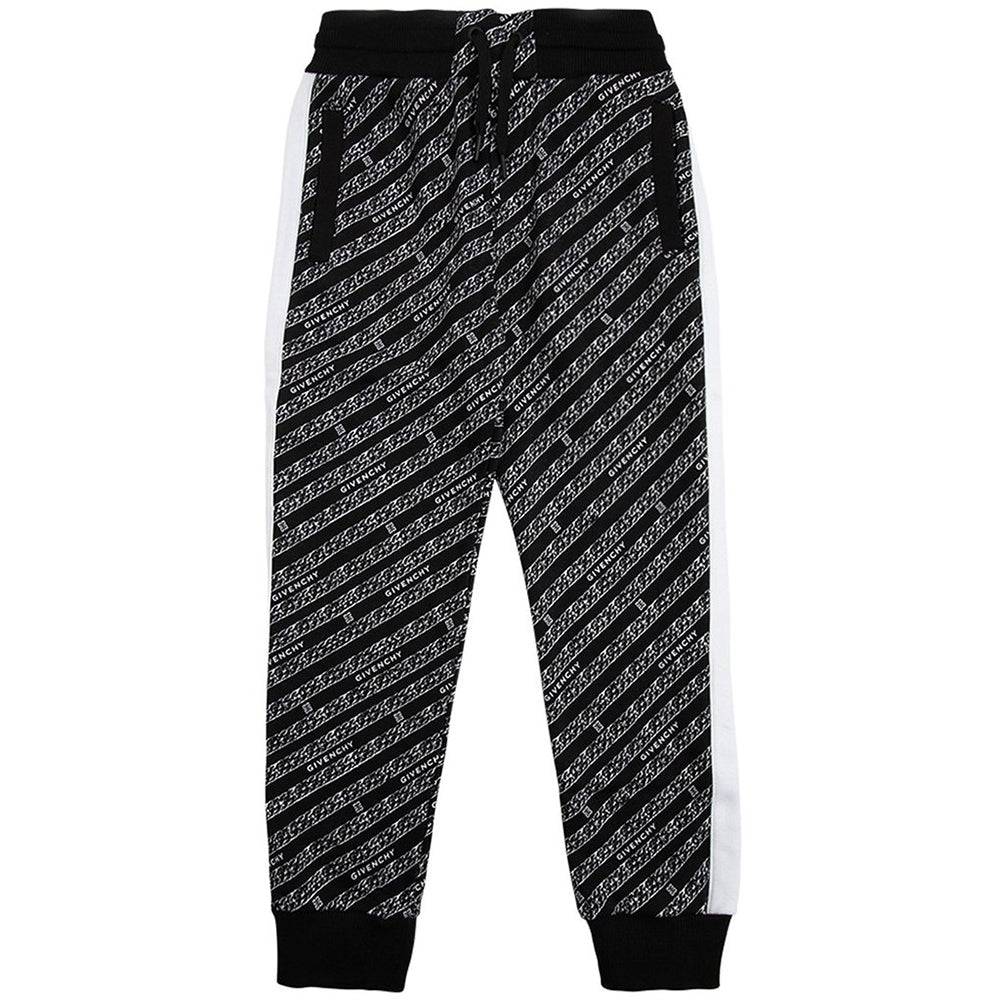 Givenchy Boys Chain Painted Joggers Black - 8Y Black