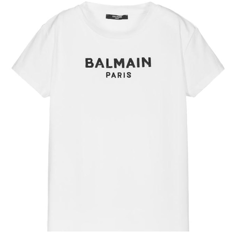 Balmain Boys Logo T-shirt White 10Y