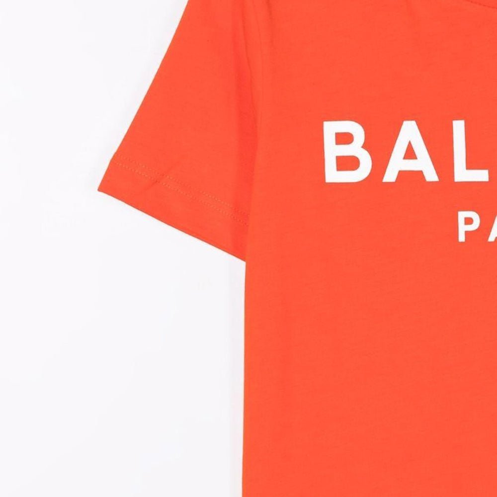 Balmain Classic Logo T-shirt Orange 6Y