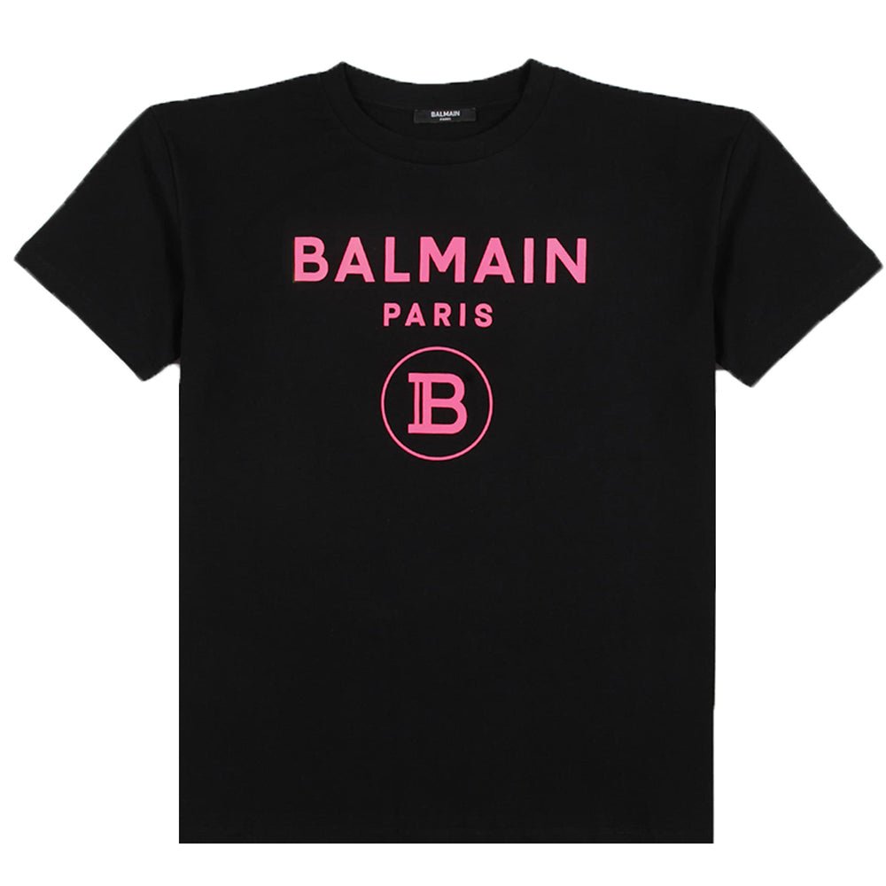 Balmain Girls Logo T-shirt Black 10Y