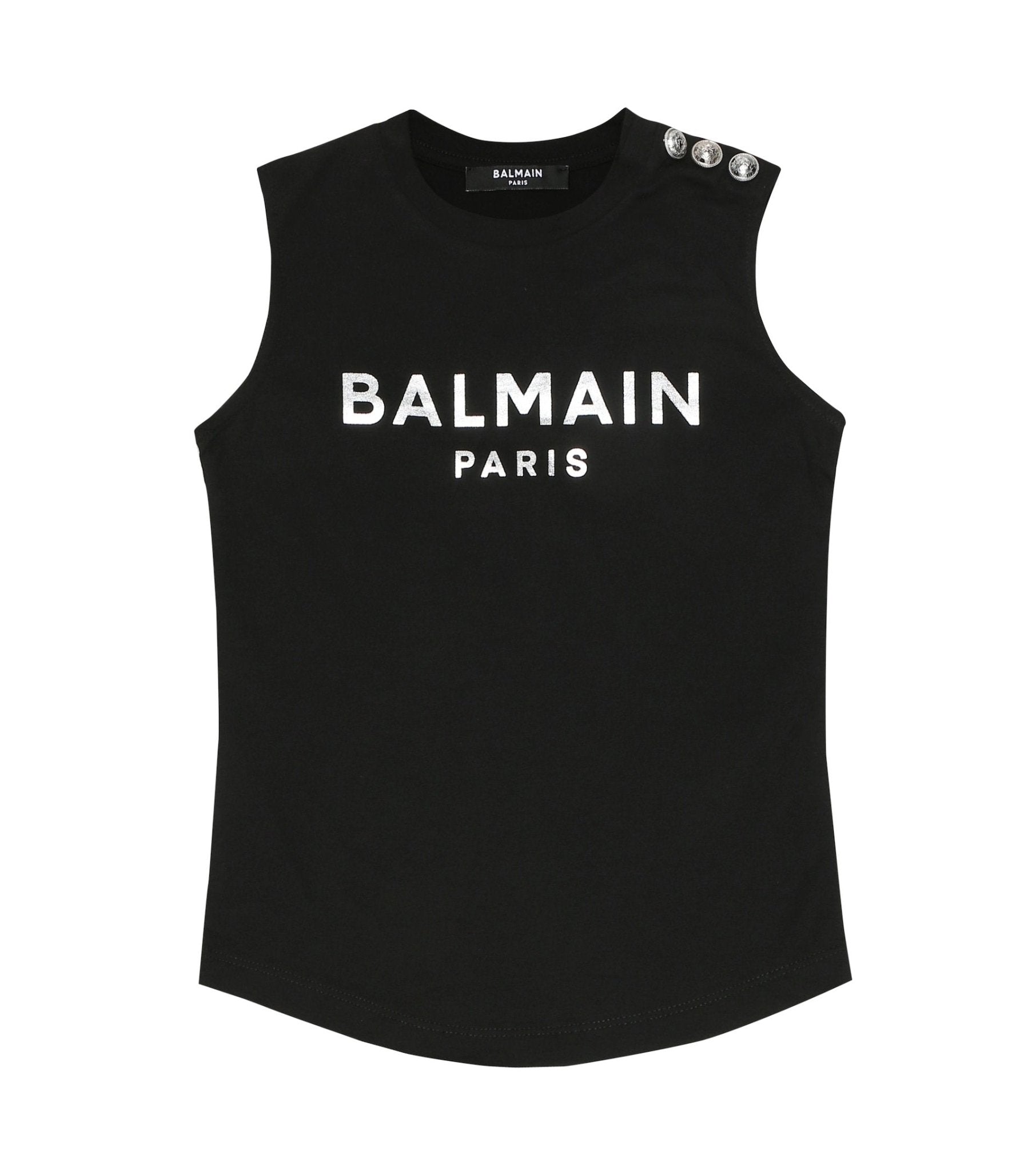 Balmain Girls Logo Vest Black 16Y