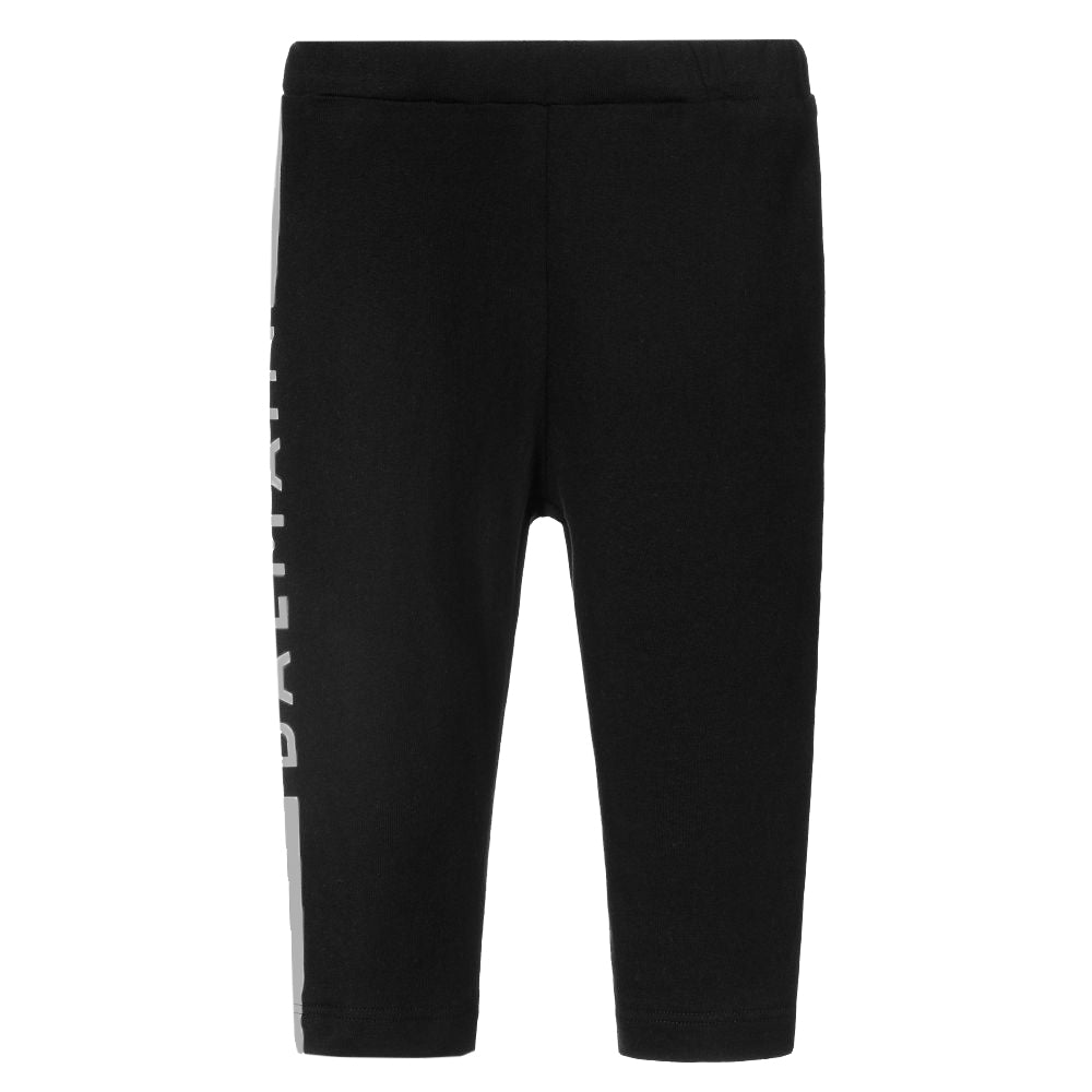 Balmain Girls Silver Stripe Logo Leggings Black 6Y - 2024 ❤️  CooperativaShop ✓