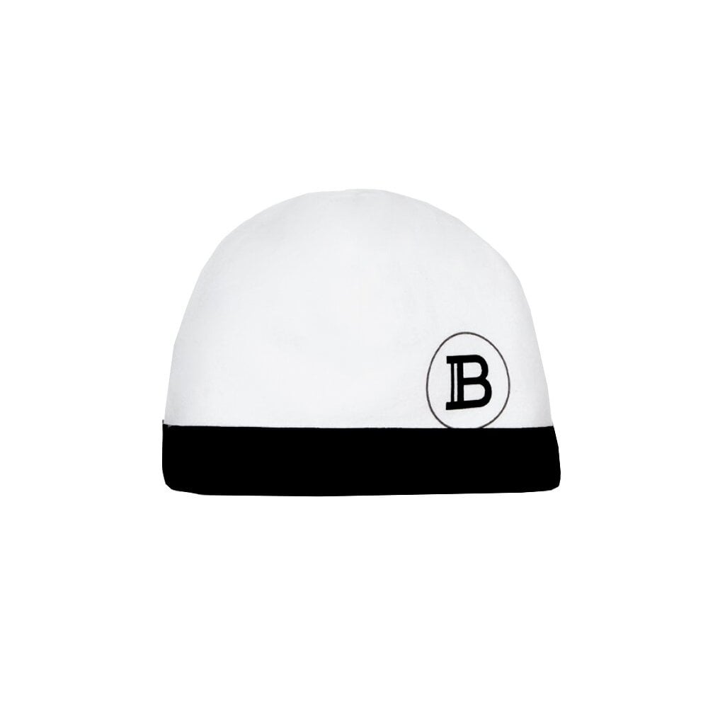 Balmain Monochrome Logo Cotton Babygrow Set Unisex White 3M