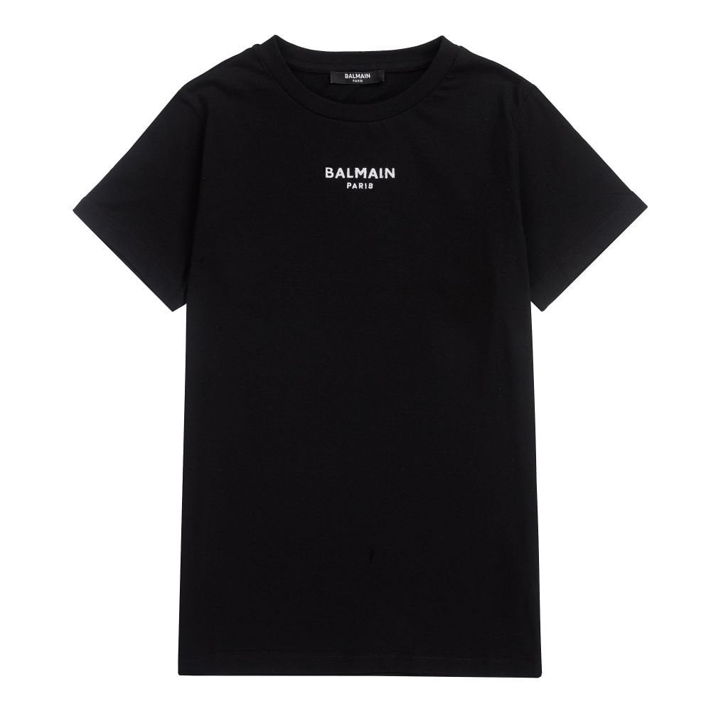 Balmain Paris Boys Logo T-shirt Black 12Y