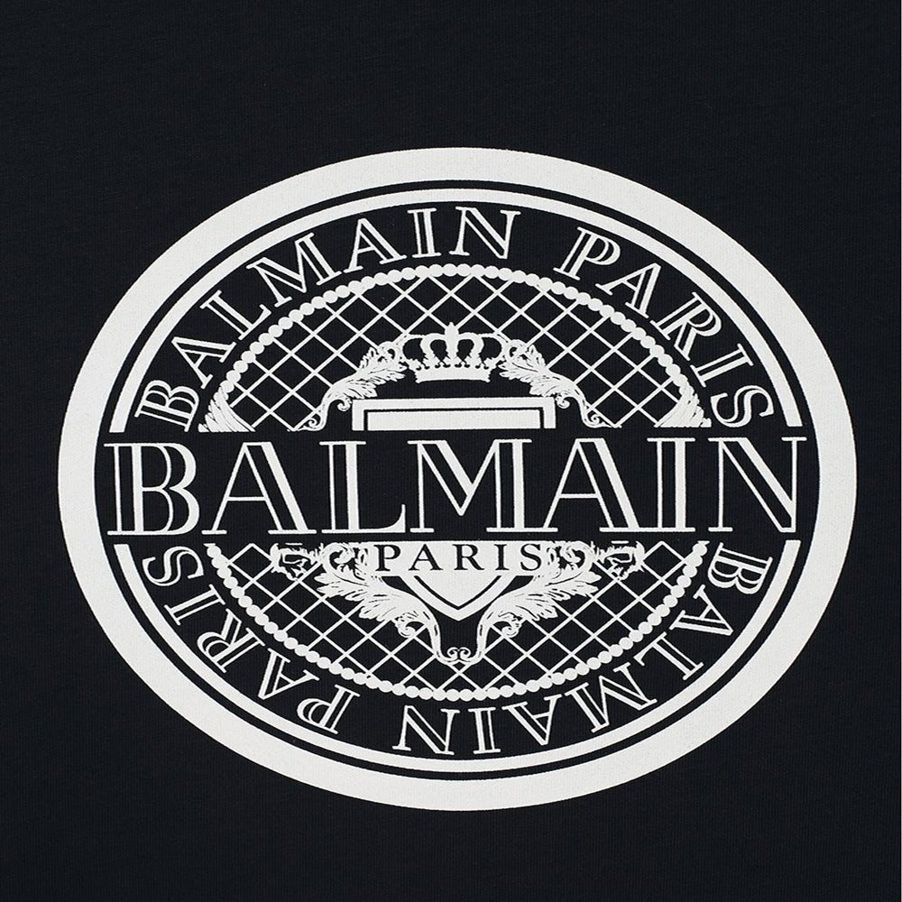Balmain Paris Boys Medallion T-shirt Navy 8Y