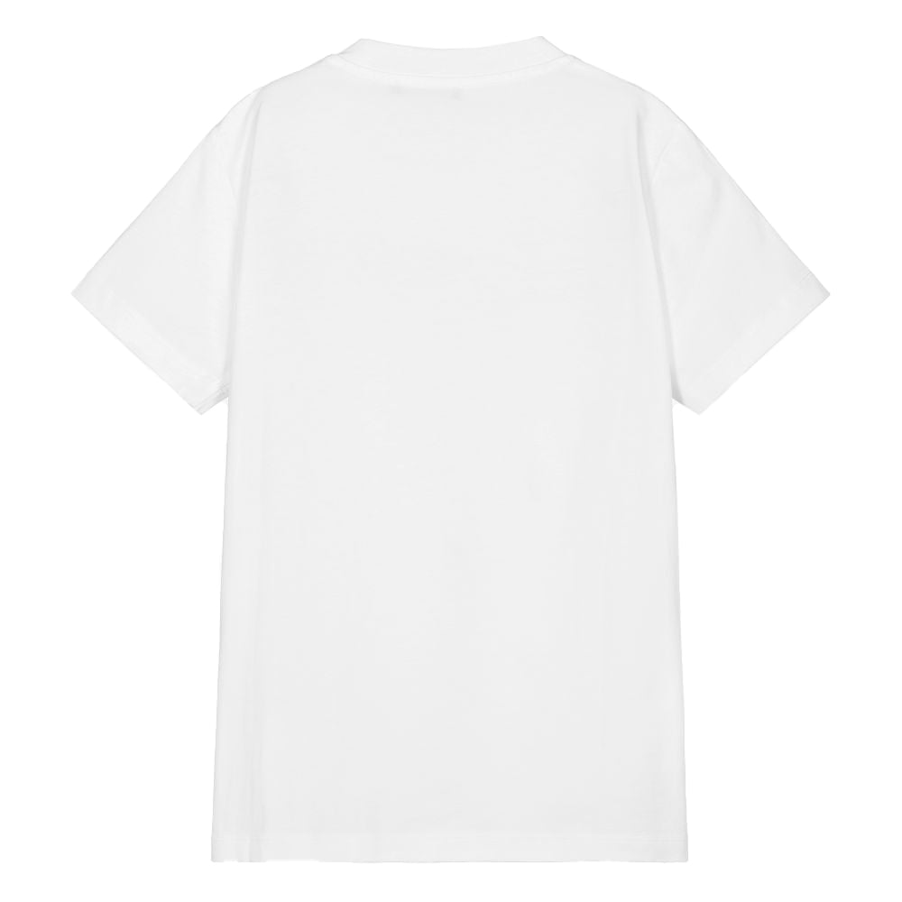 Balmain Unisex Golden Logo T-shirt White 6Y