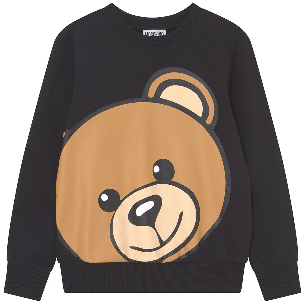 Moschino Boys Bear Logo Sweatshirt Black - 4Y Black