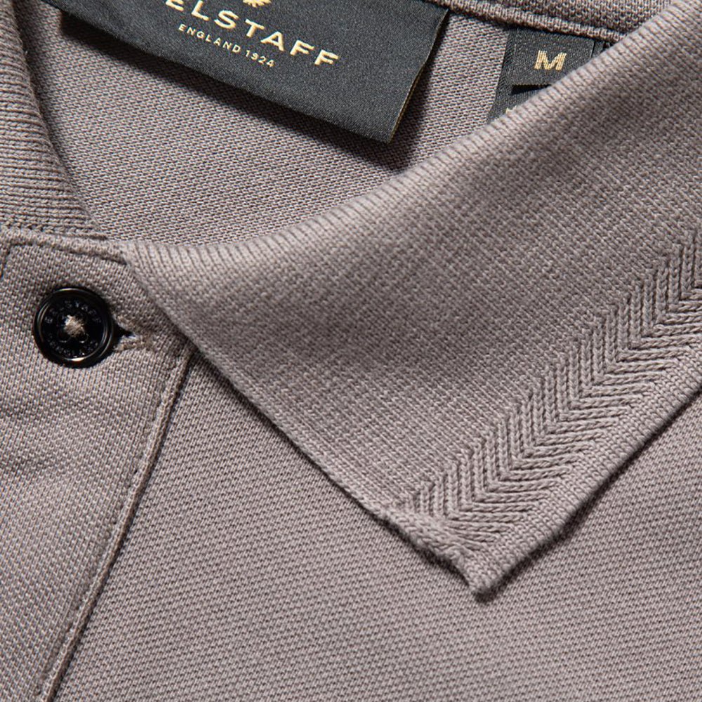 Belstaff Men's Embroidered Patch Cotton-pique Polo Grey L