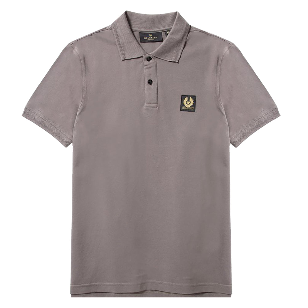 Belstaff Men's Embroidered Patch Cotton-pique Polo Grey L