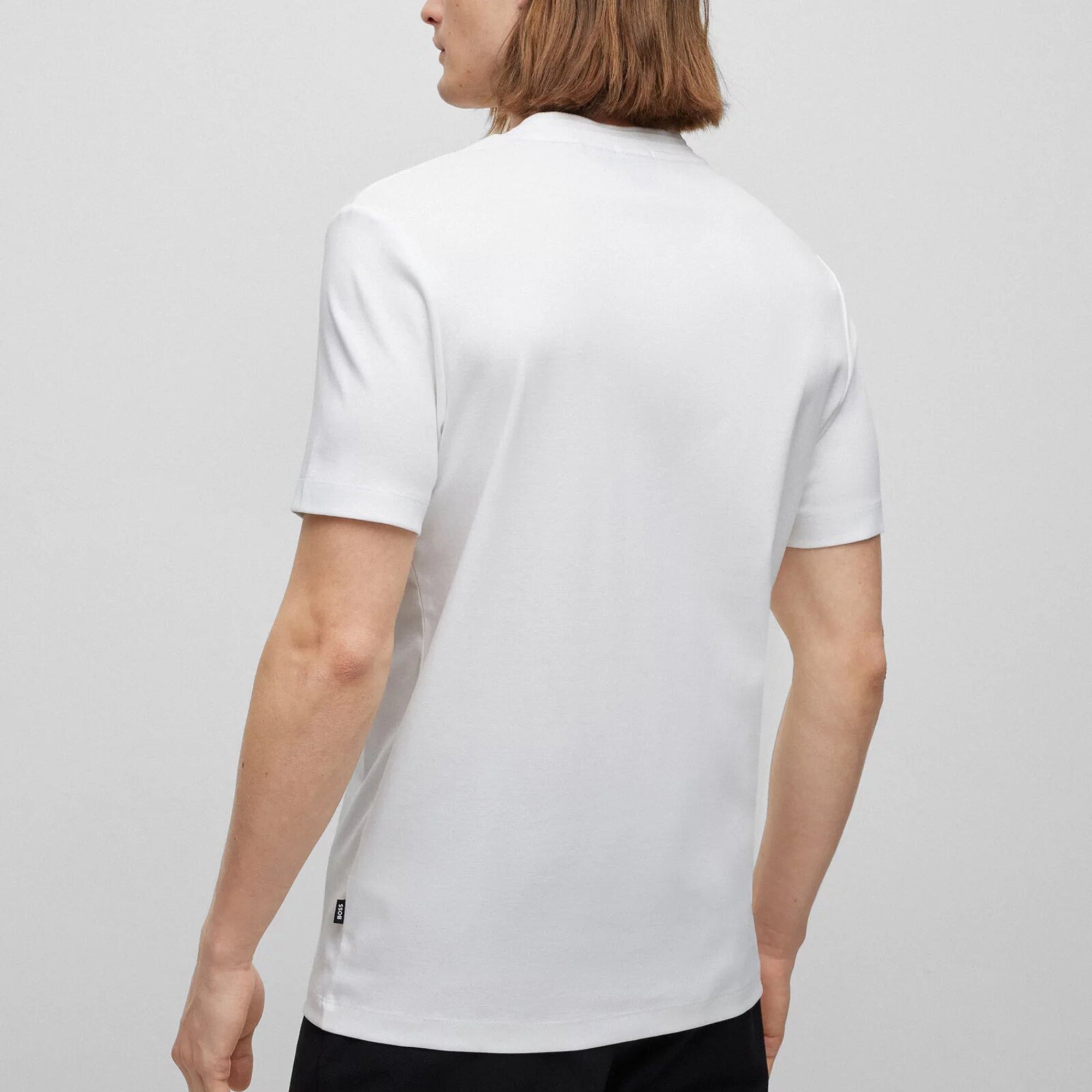 Boss Mens Plaque Logo T-shirt White X Large