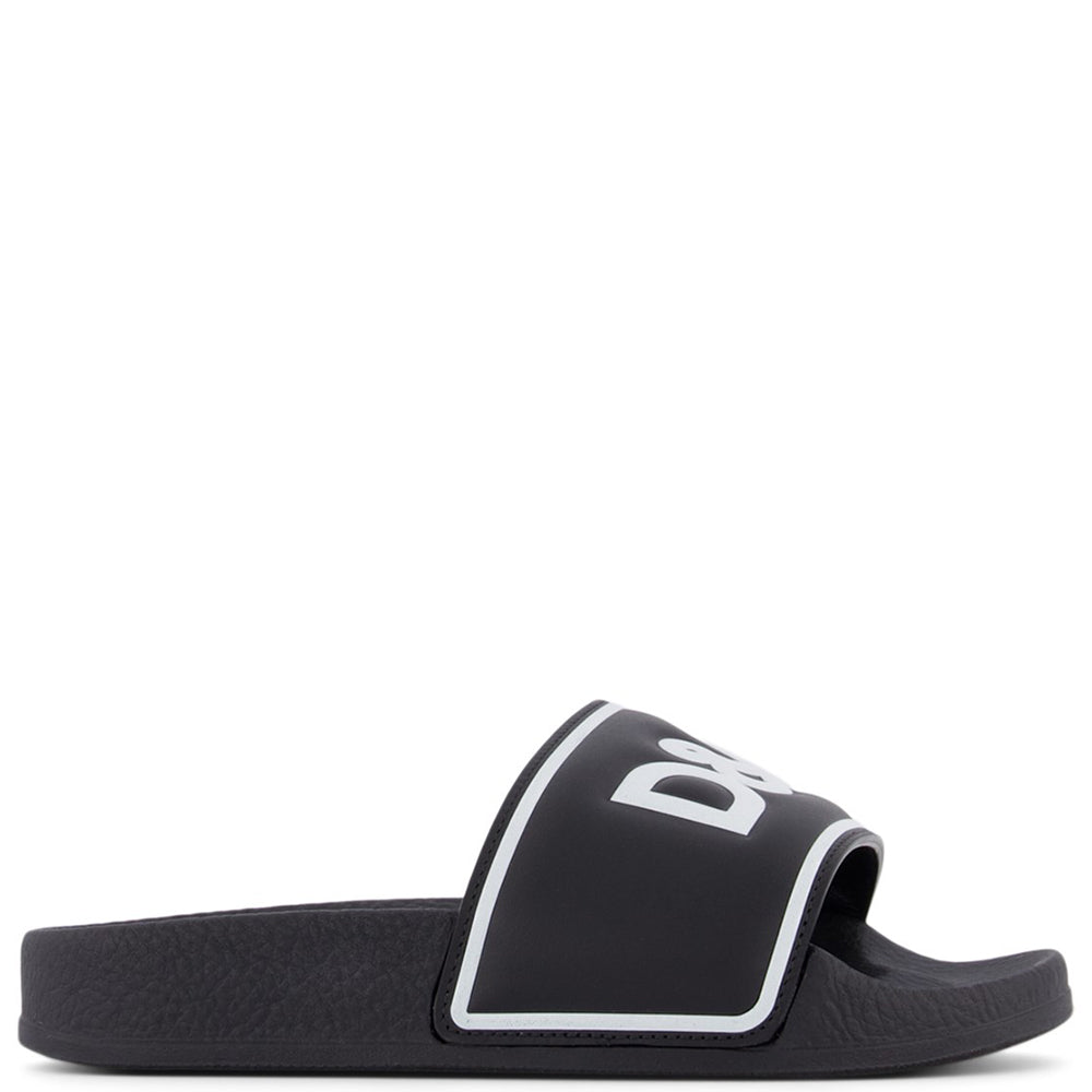 Dolce & Gabbana Boys Logo Sliders Black Eu30