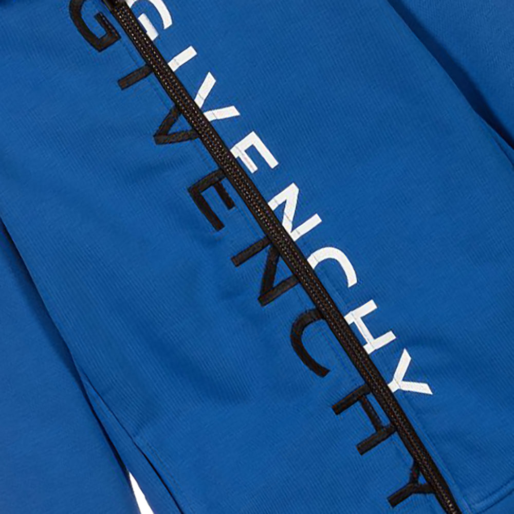Givenchy Boys Zip Logo Hoodie Blue 6Y
