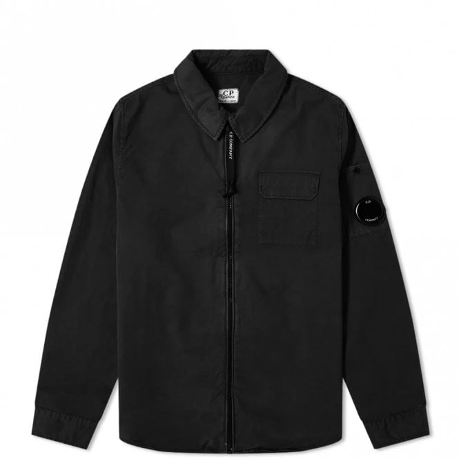 C.P Company Boys Gabardine Overshirt Black 12Y