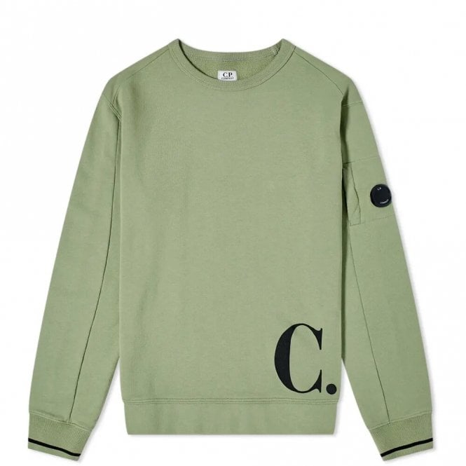 C.P Company Boys Goggle Sweater Green 14Y