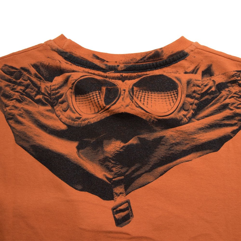 C.p Company Boys Logo Tshirt Orange 12Y