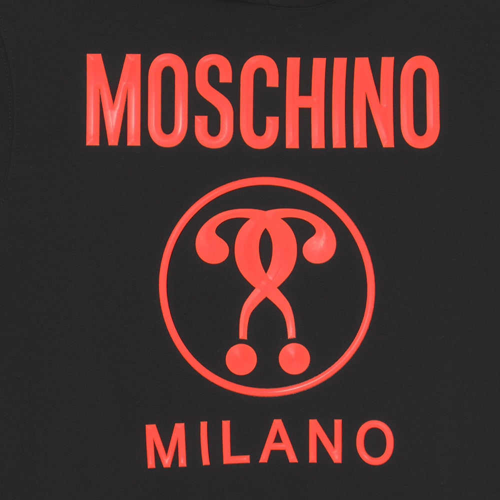 Moschino Girls Milano Hooded Black Dress 8Y