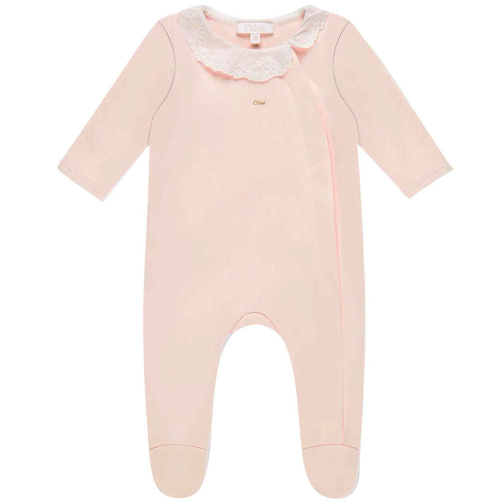 Chloe Girls Babygrow Set Pink 9M