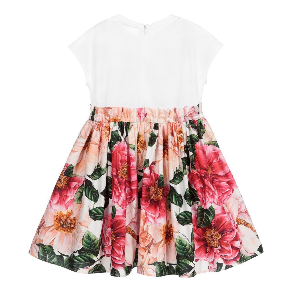 Dolce & Gabbana Girls Flower Dress 2Y Multi-coloured