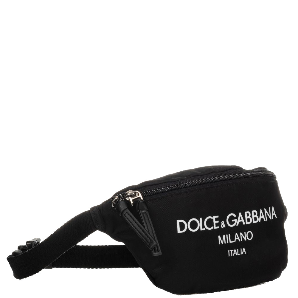 Dolce & Gabbana Kids Logo Belt Bag (22cm) Black ONE Size