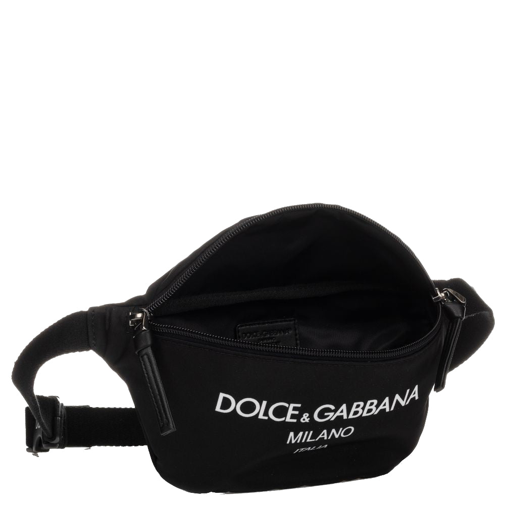 Dolce & Gabbana Kids Logo Belt Bag (22cm) Black ONE Size