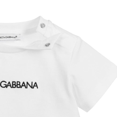 Dolce & Gabbana Unisex Baby Logo T-shirt White 12/18m